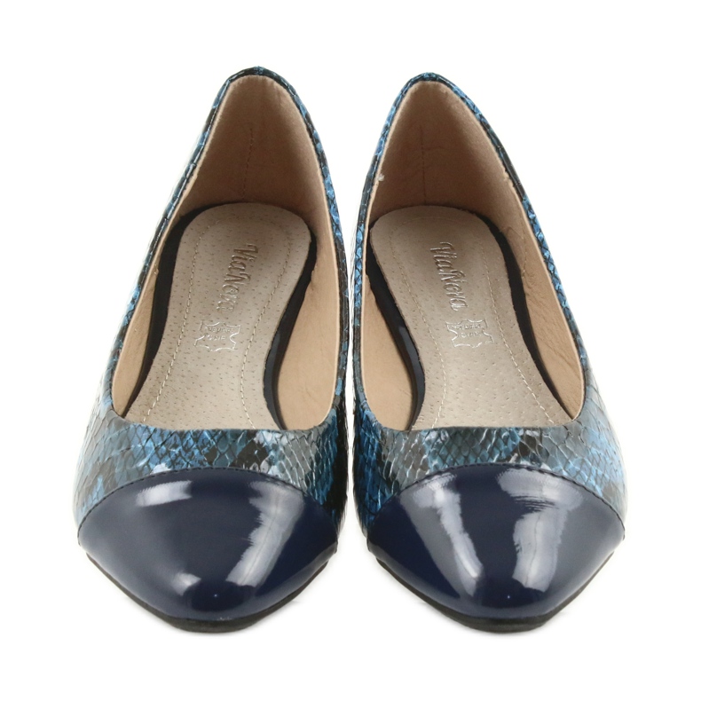 Via-Nova Balerinke ženske cipele Via Nova 07-041 tamnoplave crno plava mornarsko plava 4