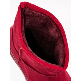 Snježne čizme na platformi crvena 2