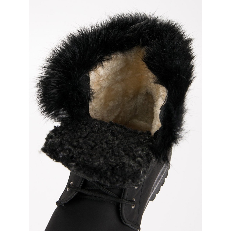 Queentina Crni hvatači s krznom crno 2