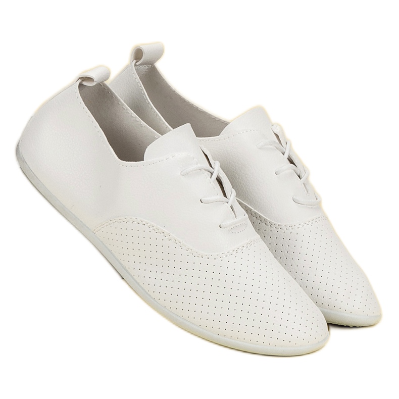 Bijele vezane tenisice bijela 1