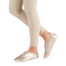 Zlatne čvorovane tenisice zlatni 2