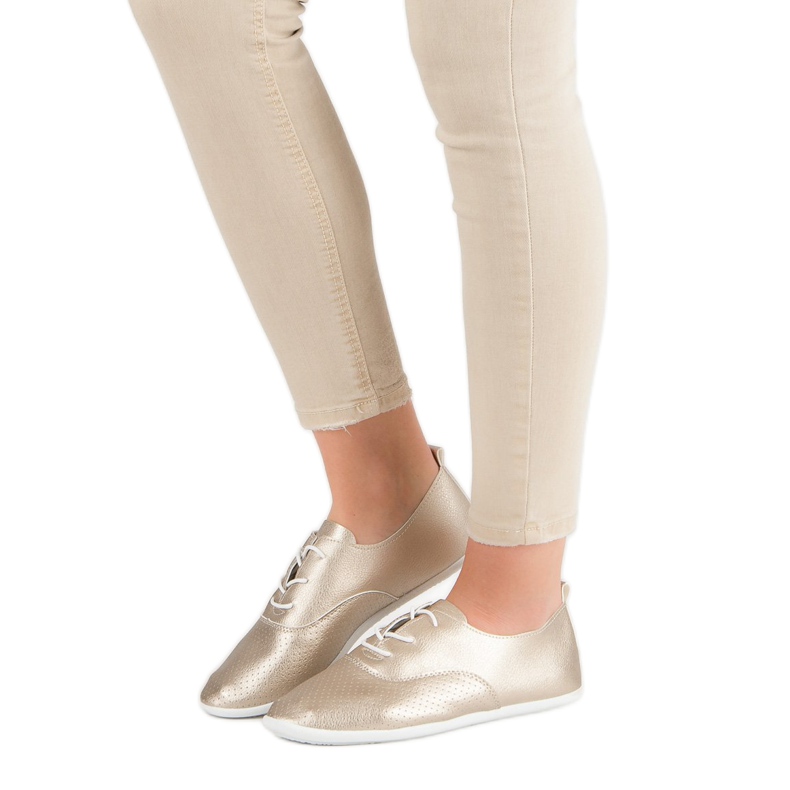 Zlatne čvorovane tenisice zlatni 1