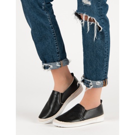 Ažurne tenisice koje se klize crno 2