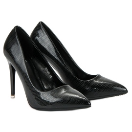 Lakirane crne igle crna 2