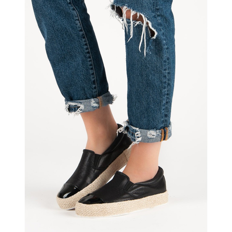 Modne crne tenisice crna 1