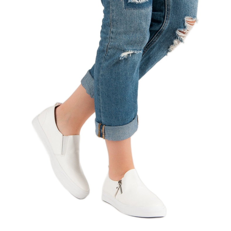 Tenisice s patentnim zatvaračem bijela 1