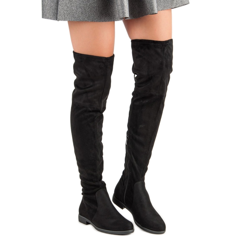 R'S Klasične čizme preko koljena crna 2