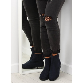 Tamnoplave ženske čizme 168-176 Plave mornarsko plava 1