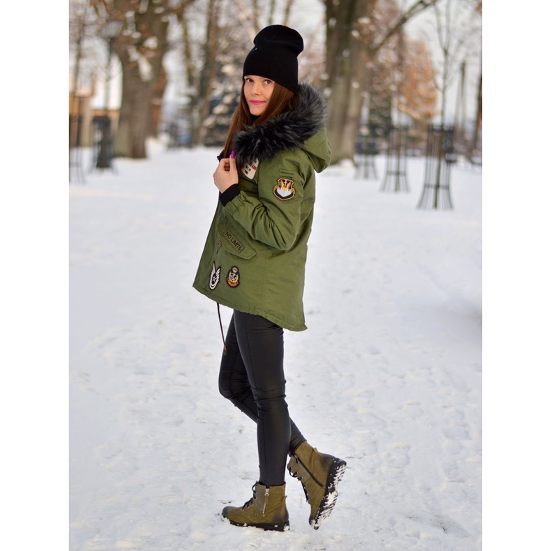 Moderan kaki VINCEZA Workers zelena 1