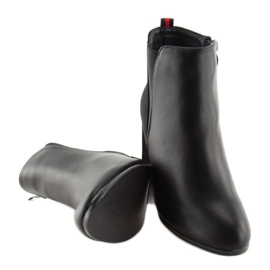 Crne čizme s visokim potpeticama A5580 Crna crno 2