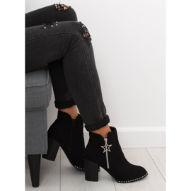 Čizme na stabilnoj peti crne 8576-2 Crne crno 1