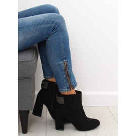 Crne čizme na visoku petu Z199 Crna 2