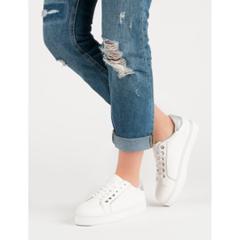 Udobne sportske cipele bijela siva 1