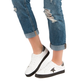 Modne niske tenisice bijela crna 1