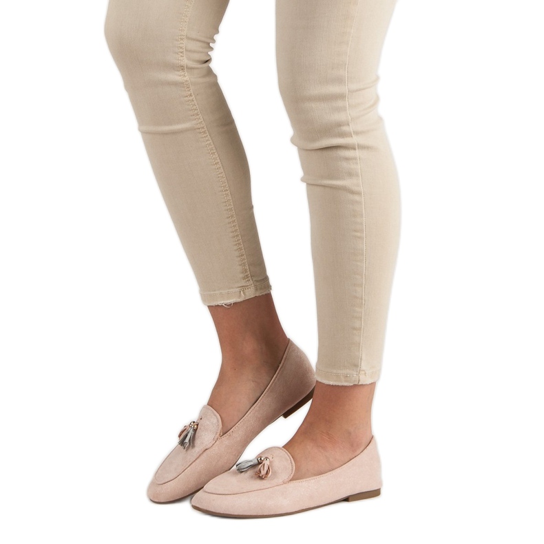 Small Swan Glitter mokasine ružičasta 2