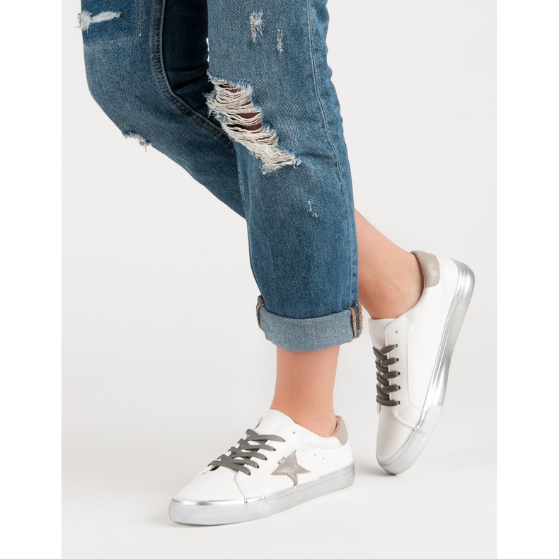 Elegantne niske tenisice bijela višebojan 1