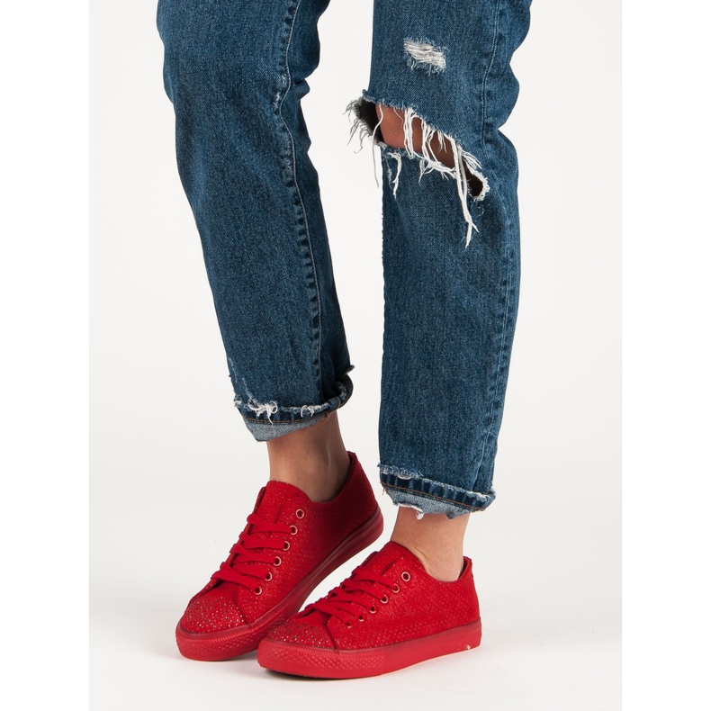 Sport Crvene tenisice s kristalima crvena 1