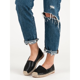 Small Swan Crne klasične espadrile crno 1