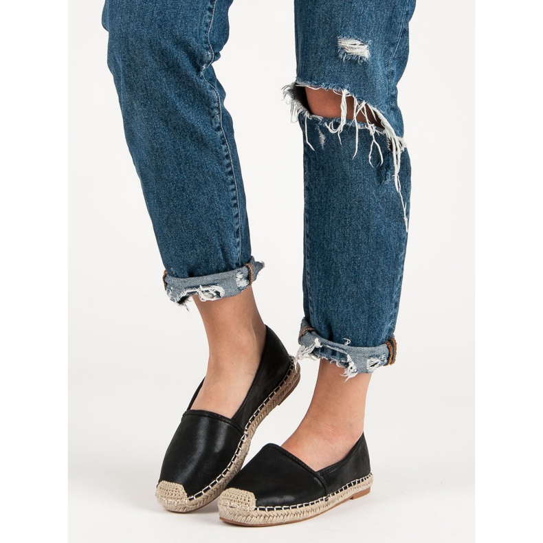 Small Swan Crne klasične espadrile crna 1