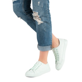 Sport Tenisice od metvice s kristalima zelena 2