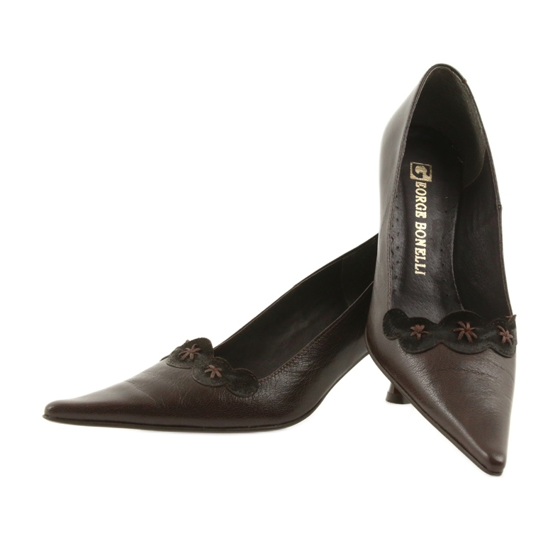 Kožne pumpe smeđa 2