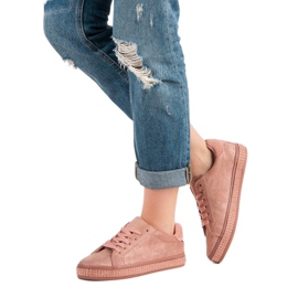 Sportske cipele s kristalima ružičasta 2