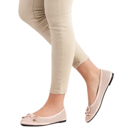 Ažurne balerine ružičasta 2