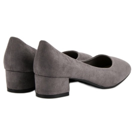 Queentina Pumpe s ravnom petom siva 1