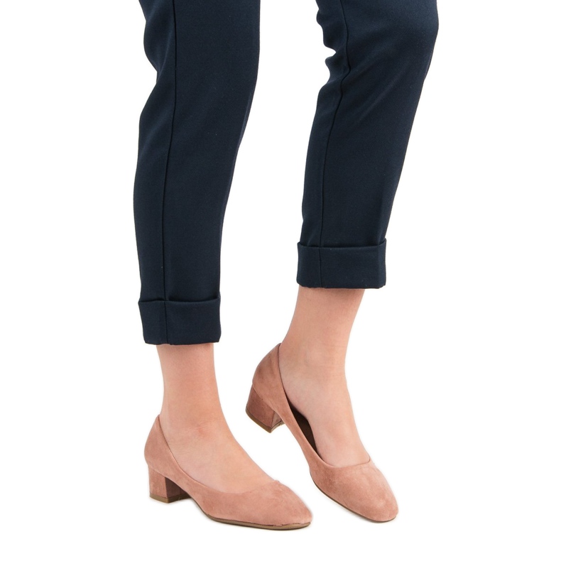 Queentina Pumpe s ravnom petom ružičasta 2