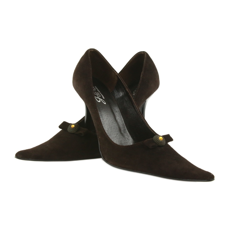 Kožne pumpe smeđa 3