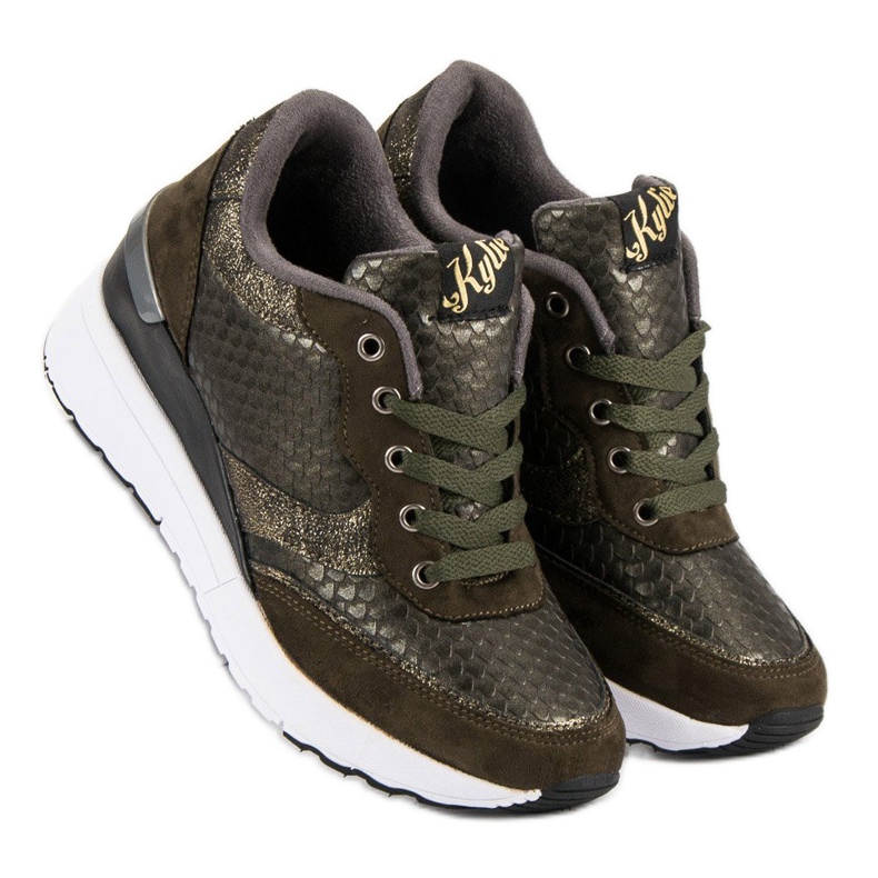 Kylie Modne cipele s uzorkom zelena 2