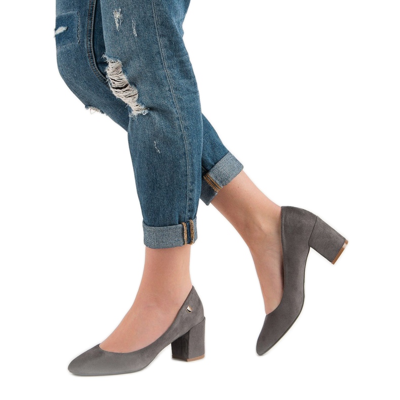 Klasične pumpe VINCEZA siva 2