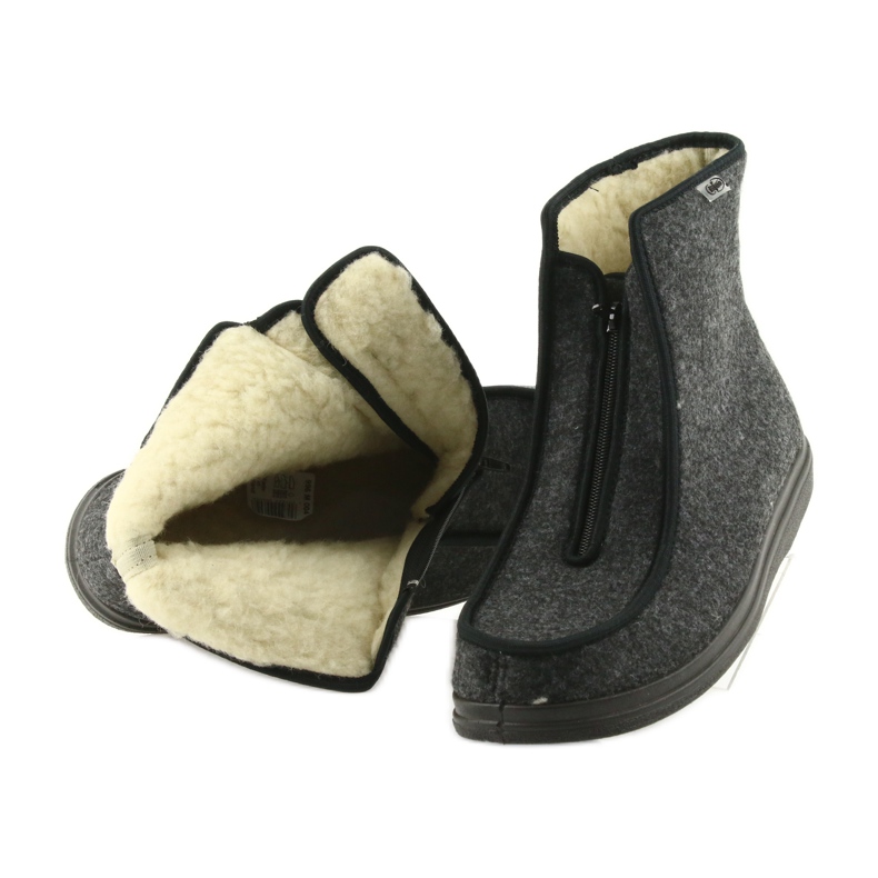 Befado muške cipele pu tople papuče 996M004 siva 5