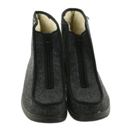 Befado muške cipele pu tople papuče 996M004 siva 4