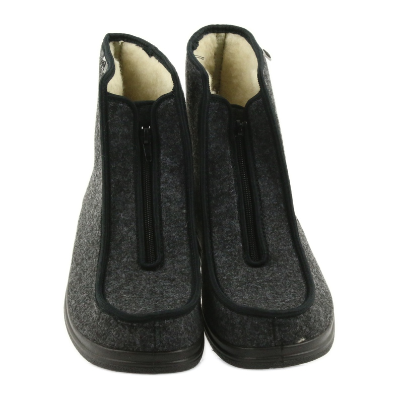 Befado muške cipele pu tople papuče 996M004 siva 4