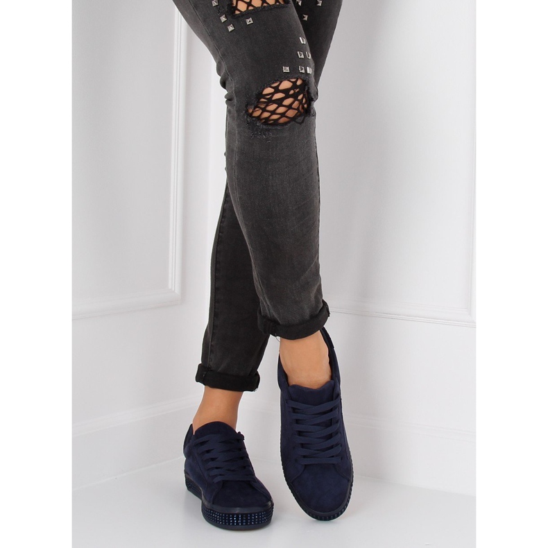 Tenisice s kamenjem BS098 Plava tamnoplava 2