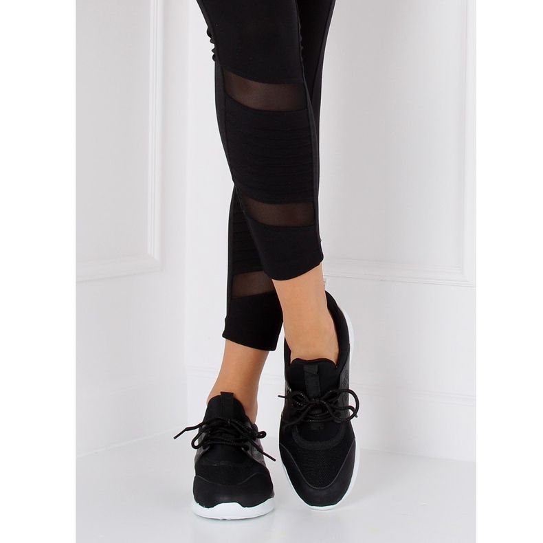 BY-069 Crne ultra lagane crne sportske cipele crno 2