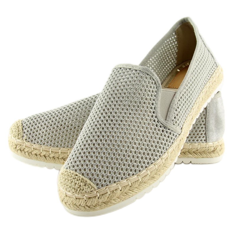 Sive espadrile za žene 6602 sive siva 2