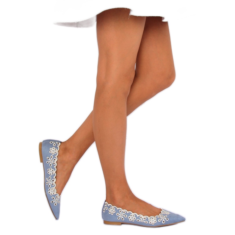 LT99P Plave ažurne balerine plava 1