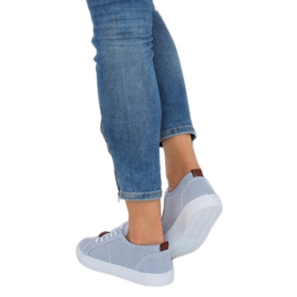 Plave tenisice s prugastom bojom JX70P plava 2