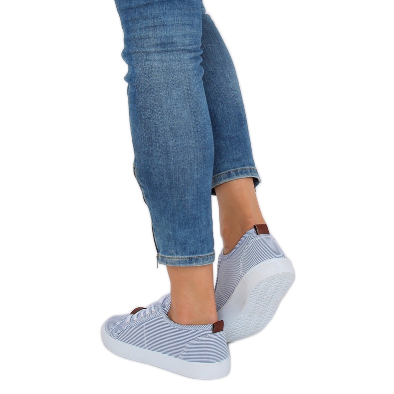 Plave tenisice s prugastom bojom JX70P plava 2