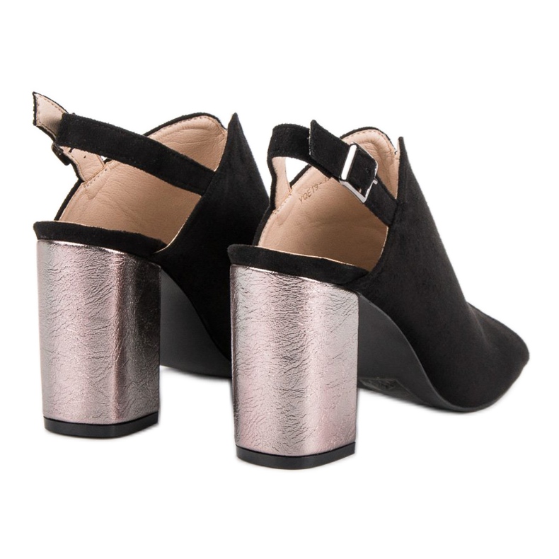 Sandale izgrađene na VINCEZA šanku crna 1