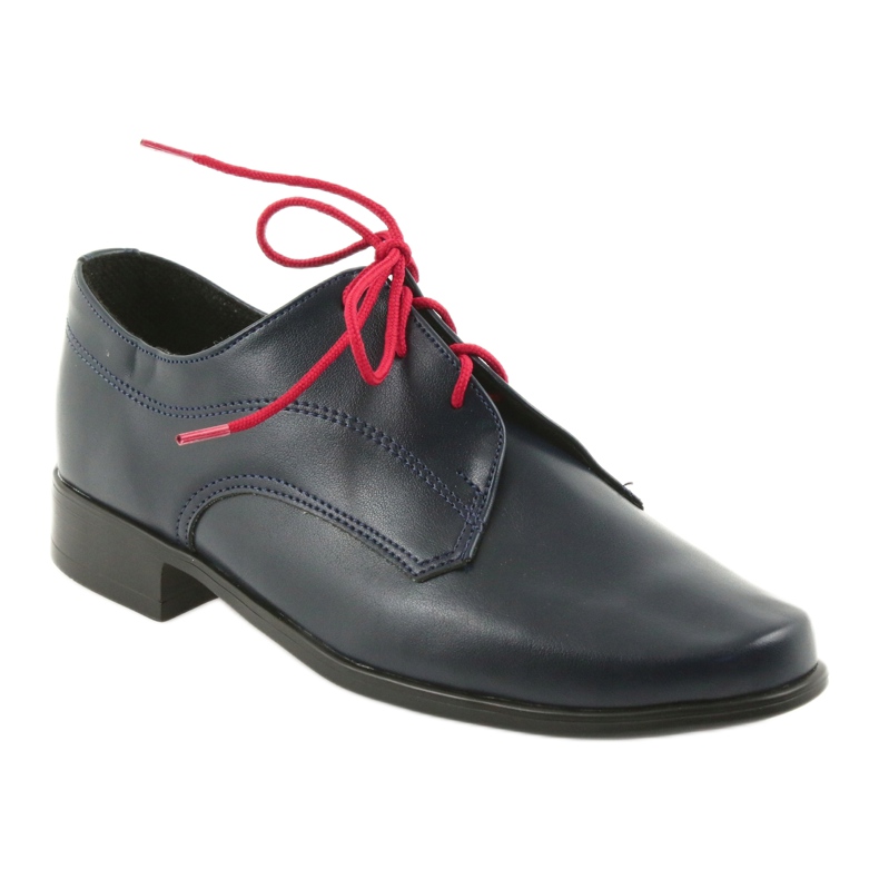 Miko Dječaci cipele kože mornarsko plavi umetak plava 1