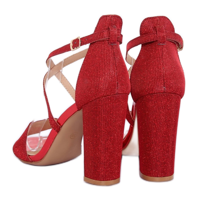 Sandale na stupu crvene NC791 Crvene crvena 1