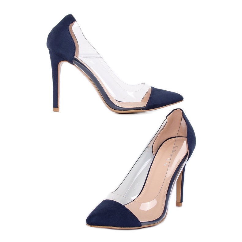 Tamnoplave prozirne igle 9003-56 Mornarica mornarsko plava 1