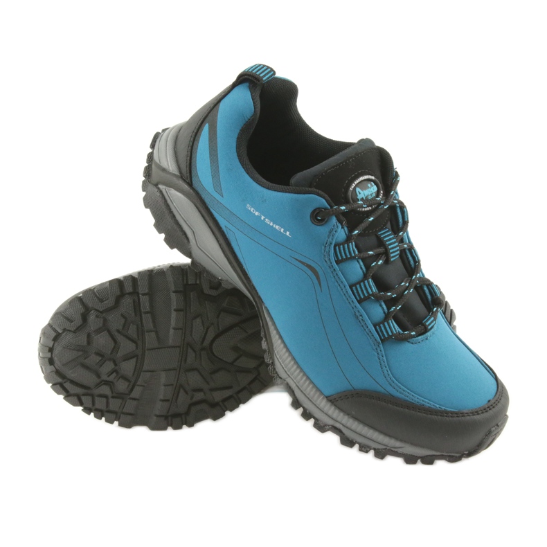 American Club Američke ženske sportske cipele vezale su vodootporni softhell wt06/19 plavo plava 3