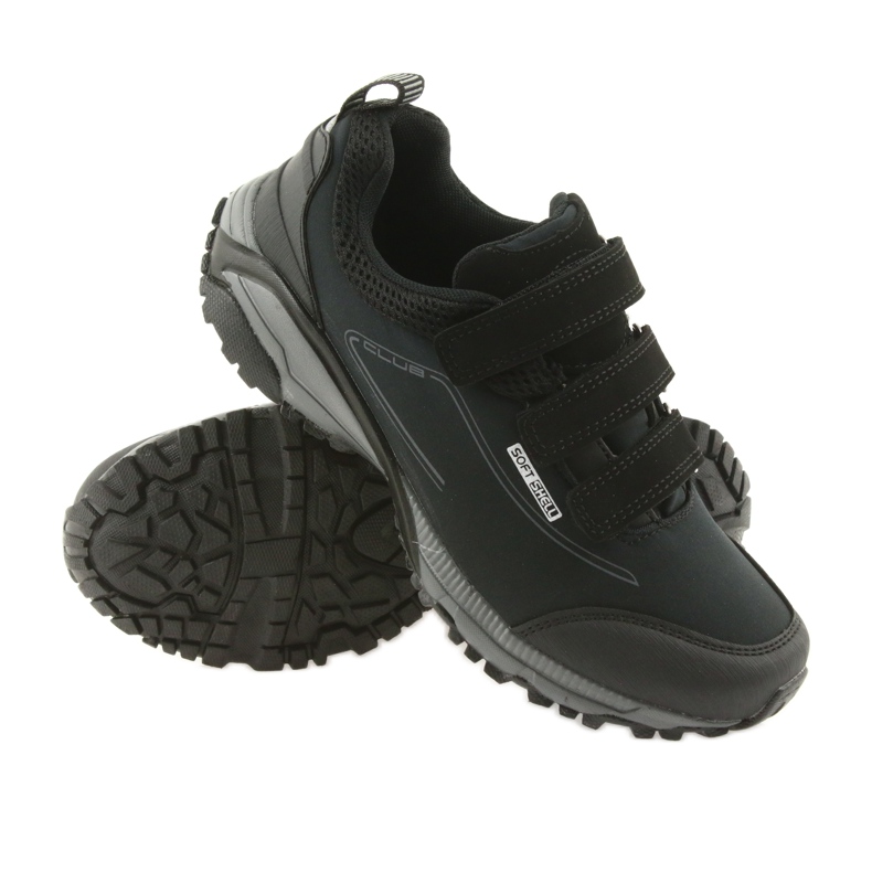 American Club ADI ženske sportske cipele s američkom vodonepropusnom mekom školjkom na čičak WT08 / 19 crna 3