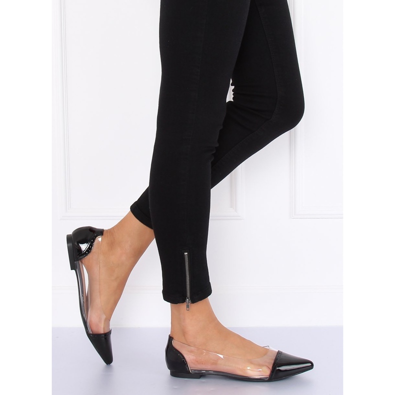 Crne prozirne balerinke N18-292 Crne crna 1