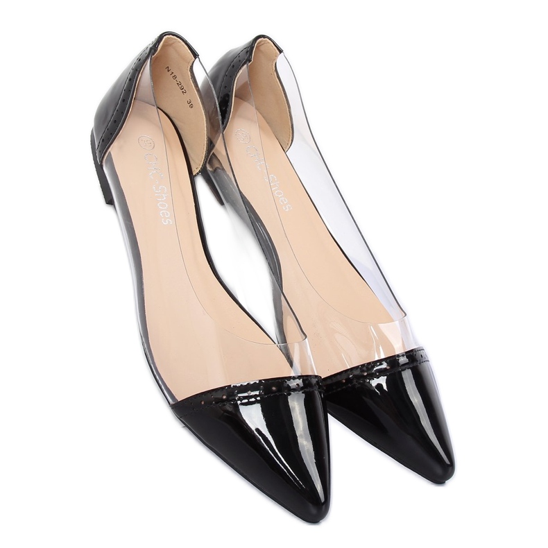 Crne prozirne balerinke N18-292 Crne crna 2