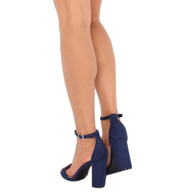 Sandale na postolju tamnoplave boje Y2385-27 Navy tamnoplava 2